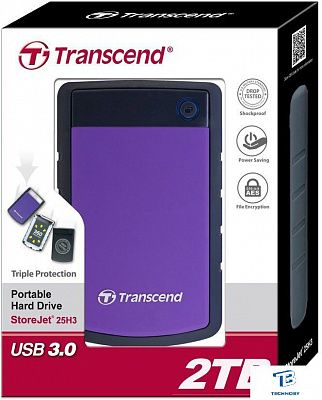 картинка Внешний ж/д Transcend 2TB TS2TSJ25H3P