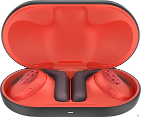 картинка Наушники Haylou PurFree Buds Черный/оранжевый