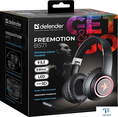 картинка Наушники Defender FreeMotion B571 черный